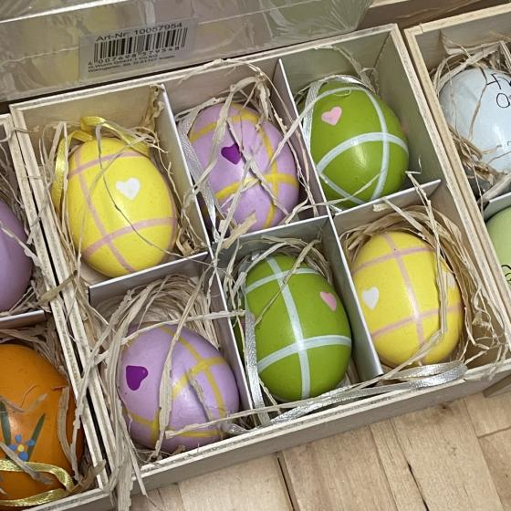Lot oeufs de pâques colorés - Liquidation