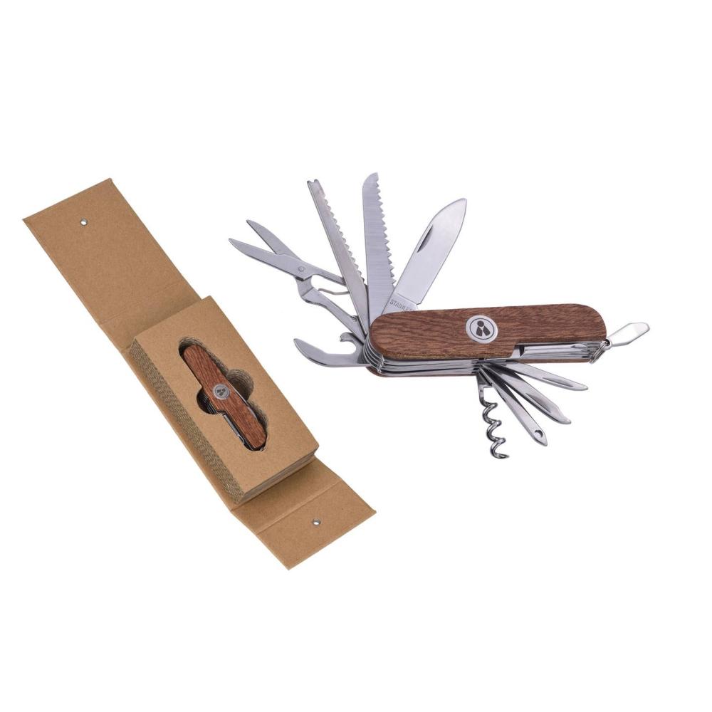 Klappmesser mit 11 Funktionen aus Holz – Laguiole Heritage