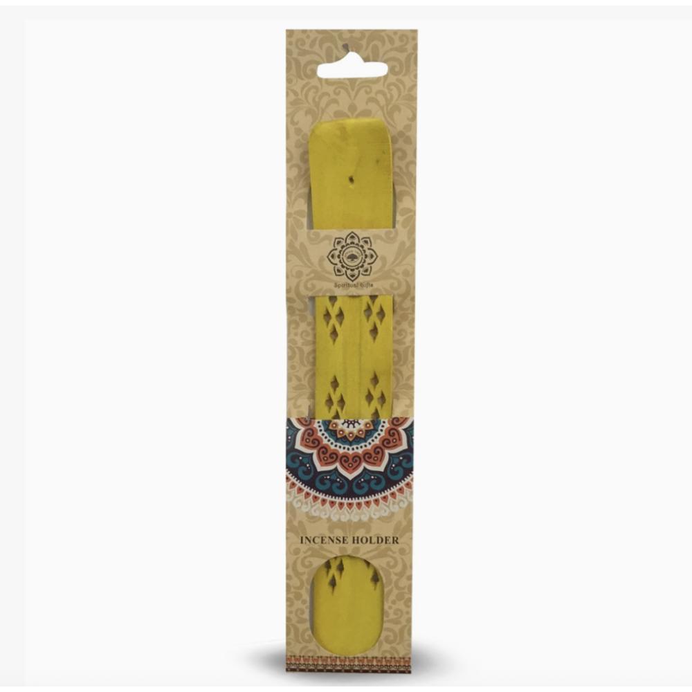 Bunter Räucherstäbchenhalter aus Holz