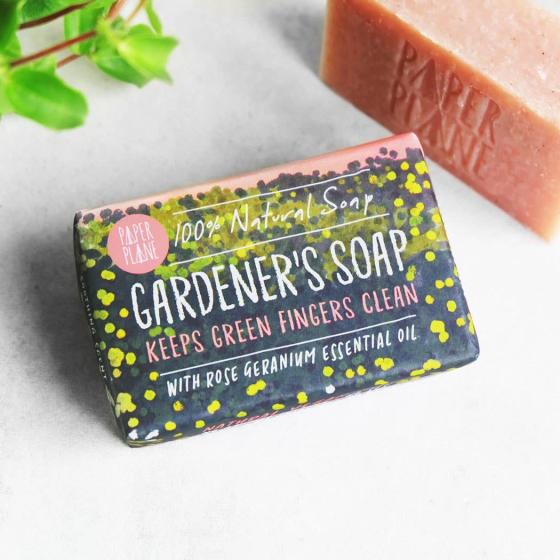 Gärtnerseife – Rosengeranie, 100 % natürlich & vegan