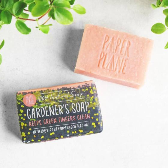 Gärtnerseife – Rosengeranie, 100 % natürlich & vegan