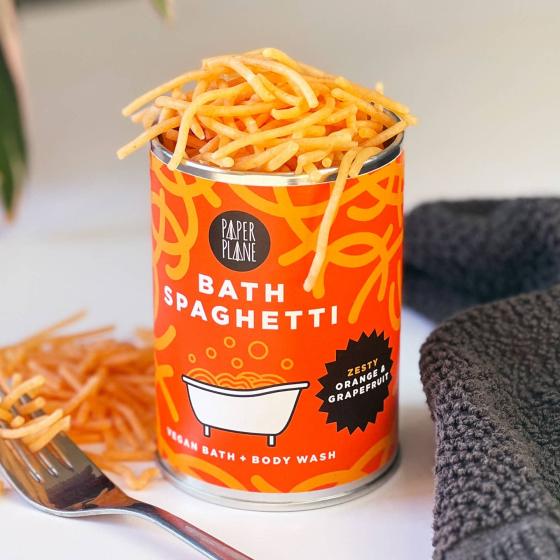 Bath Spaghetti – Gel douche solide naturel à l'orange & pamplemousse