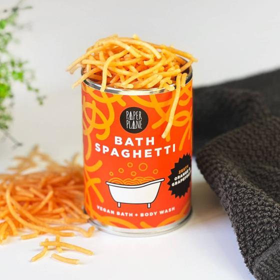 Bath Spaghetti – Gel douche solide naturel à l'orange & pamplemousse