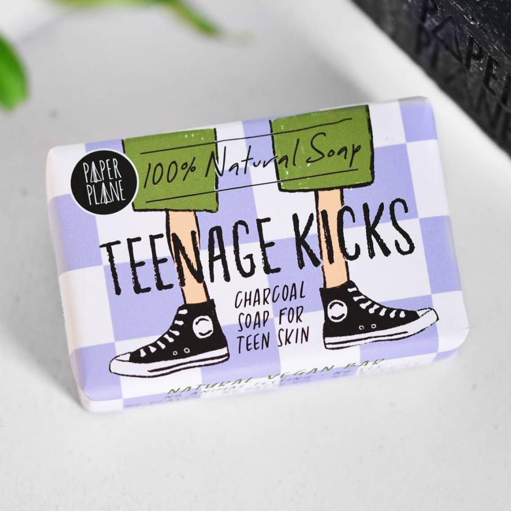 Savon Teenage Kicks – Charbon & citron vert, naturel & végan