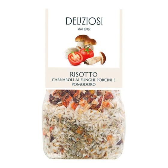 Risotto Carnaroli ai funghi porcini e pomodori Deliziosi