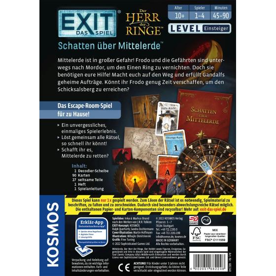 Escape-Room-Spiel – Der Herr der Ringe - Exit