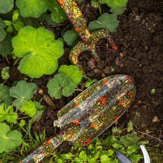 William Morris Snakeshead Gartenwerkzeug-Set – Pflanzkelle und Handgabel