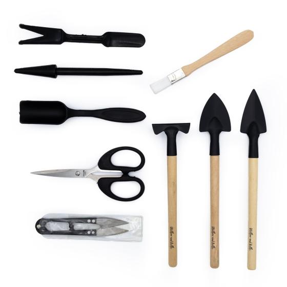 Kit d'entretien pour plantes d'intérieur – Coffret mini outils de jardin Willow & Belle