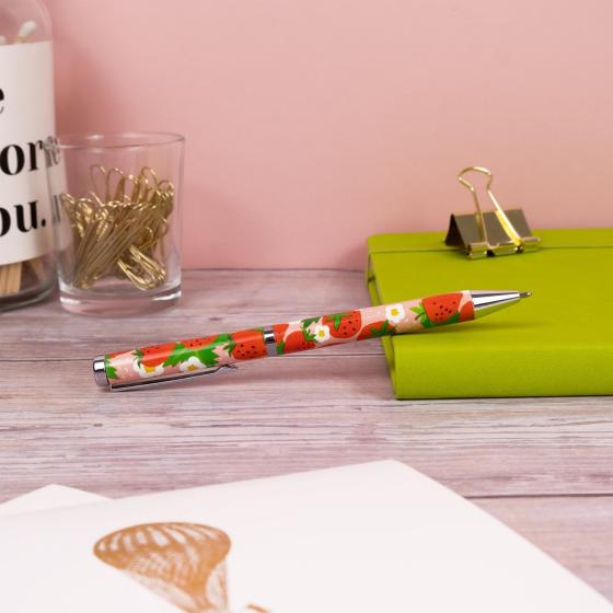 Stylo à bille décoratif en coffret cadeau – Plusieurs motifs disponibles