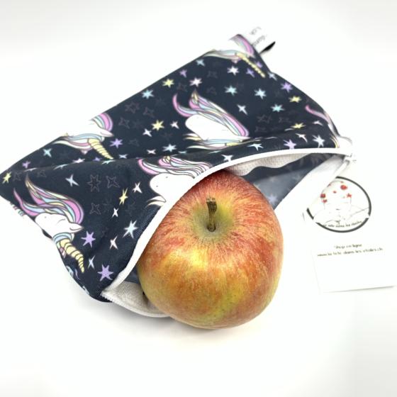 Snack-Tasche, wasserdicht, lebensmittelechtem Stoff, Handgemacht, Schweiz