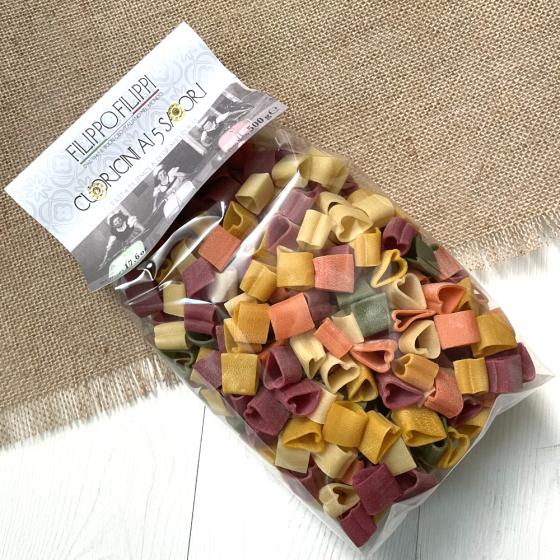 Pâtes en forme de cœur - Cuoricini aux 5 saveurs de Filippo Filippi