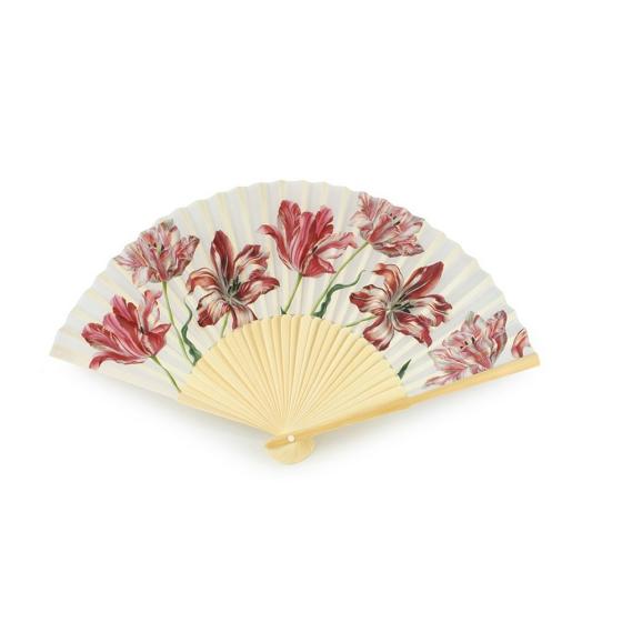Éventail Maria Sibylla Merian – Trois tulipes