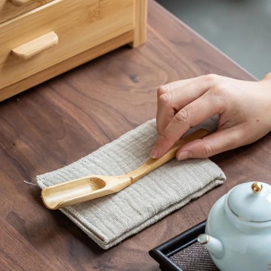 Cuillère doseuse en bambou – Thé, plantes & infusions – 17,5 cm