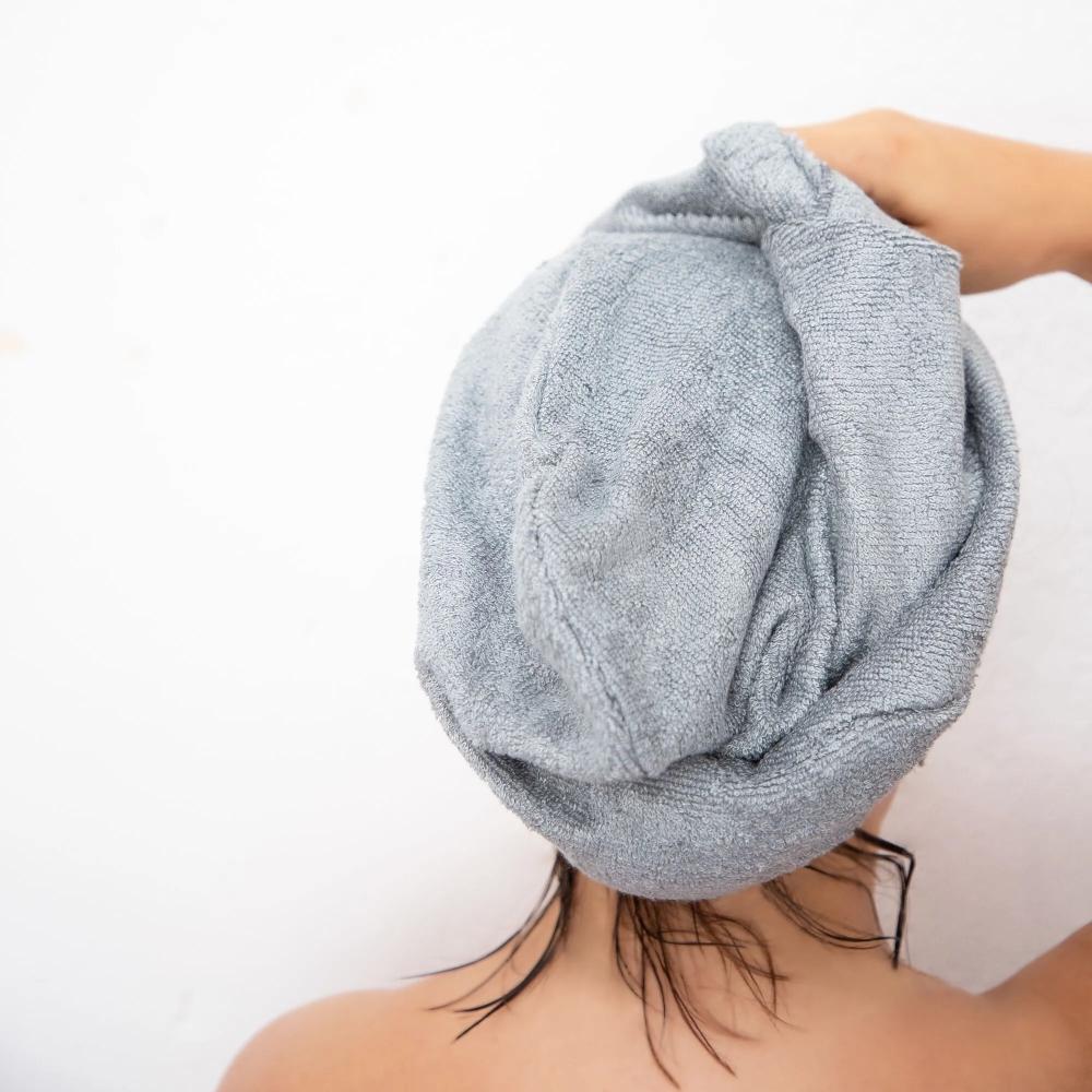 Haarturban aus Bambusfaser – extra saugfähig – Chamarelle