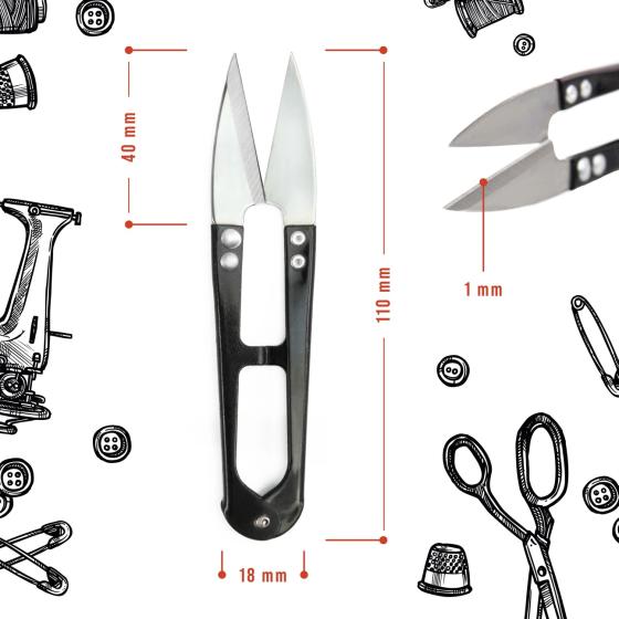 4er-Set Fadenscheren aus Edelstahl – Garten, Nähen & Kreativarbeiten