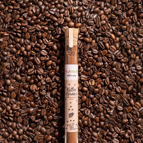 Épices à café – Amande, cacao & cannelle – Éprouvette 22 g – mykraut