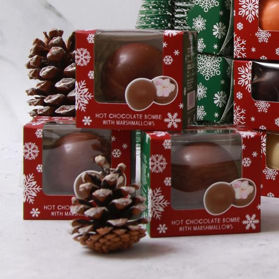 Weihnachts-Trinkschokoladen-Bombe