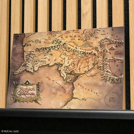 Carte du Rohan et du Gondor - Plaque en aluminium - Le Seigneur des Anneaux
