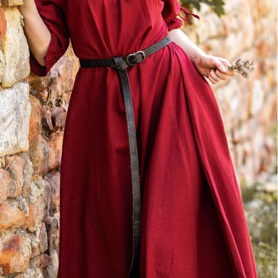 Ceinture Celtique Merle – Cuir Véritable avec Entrelacs et Boucle en Laiton