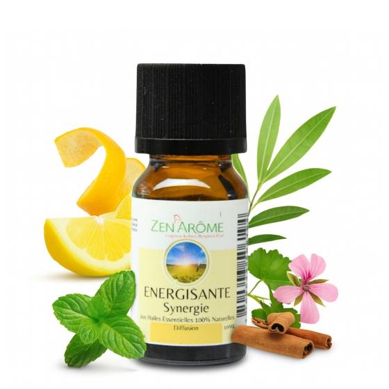Synergie d'Huiles Essentielles Énergisante – Pour Diffuseur – 10 ml