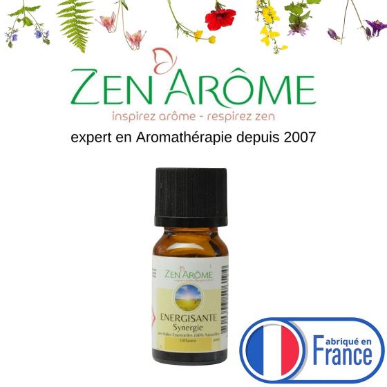 Synergie d'Huiles Essentielles Énergisante – Pour Diffuseur – 10 ml
