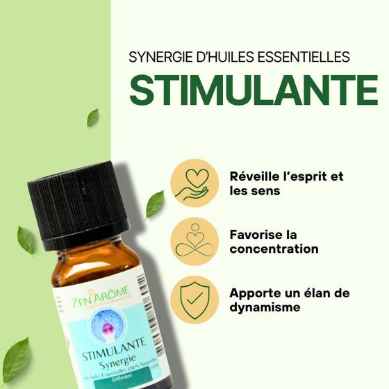 Ätherische Ölmischung Stimulante – Frische & Konzentration – Zen'Arôme – 10 ml