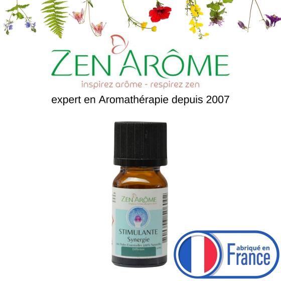 Synergie d'Huiles Essentielles Stimulante – Concentration & Fraîcheur – Zen'Arôme – 10 ml