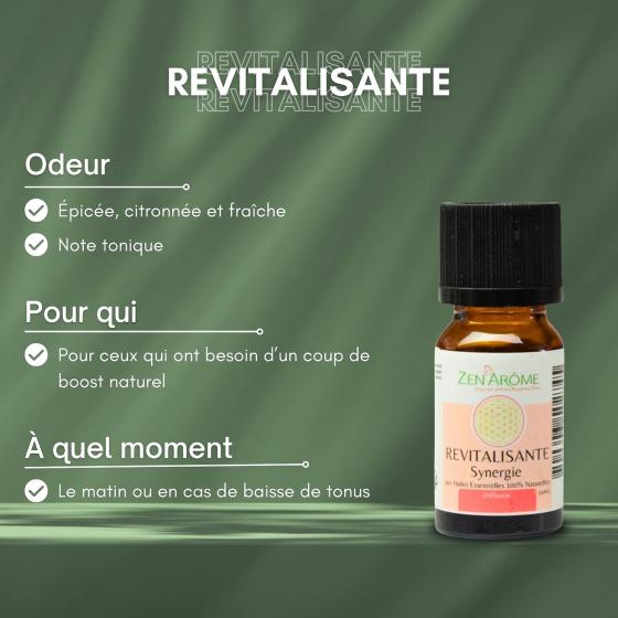 Ätherische Ölmischung Revitalisierend – Energie & Vitalität – Zen'Arôme – 10 ml