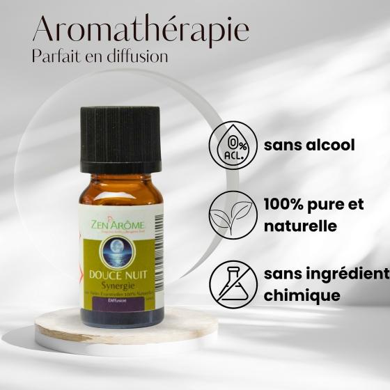 Synergie d’Huiles Essentielles Douce Nuit – Douce & Florale – Zen’Arôme – 10 ml