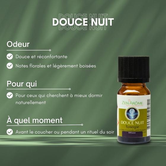 Synergie d’Huiles Essentielles Douce Nuit – Douce & Florale – Zen’Arôme – 10 ml