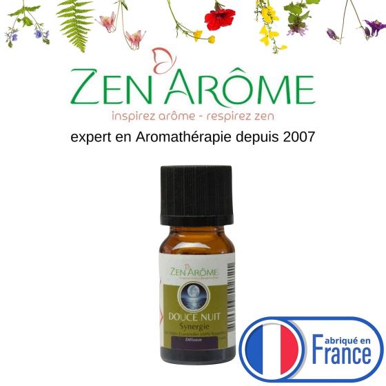 Synergie d’Huiles Essentielles Douce Nuit – Douce & Florale – Zen’Arôme – 10 ml