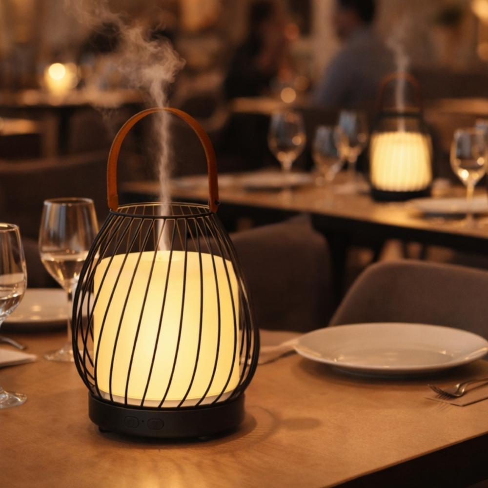 Ultraschall-Diffuser Milano für ätherische Öle – Kabellos, Wiederaufladbar & mit LED-Licht