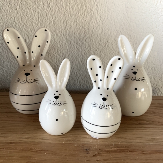 Lapin en céramique design, décoration, pâques, Boutique, Fribourg, Suisse