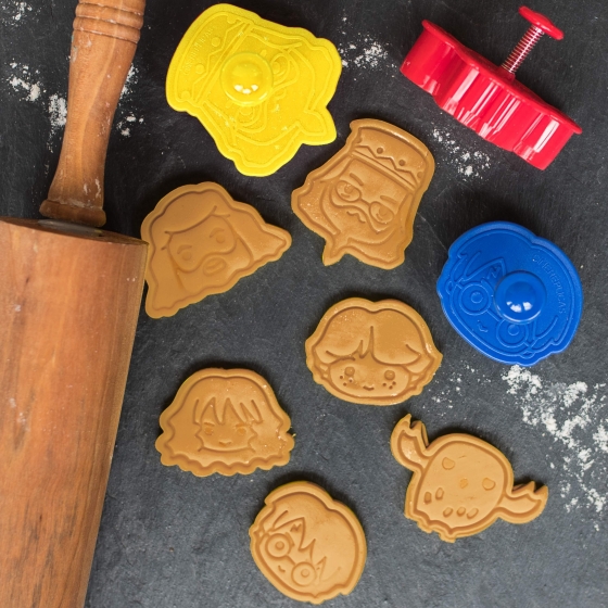Lot de 6 emporte-pièces Kawaii pour cookies - Harry Potter