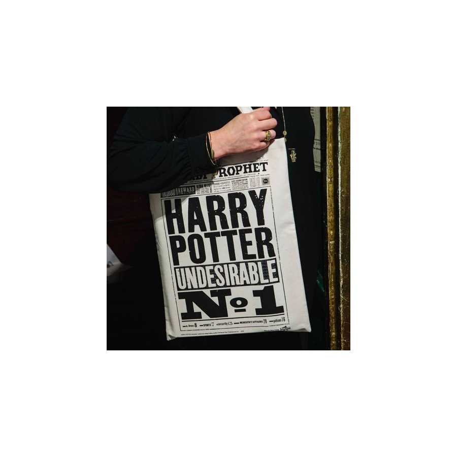 Einkaufstasche mit der Kunst die eigens von MinaLima™ für die Harry Potter™ Filme kreiert wurde.