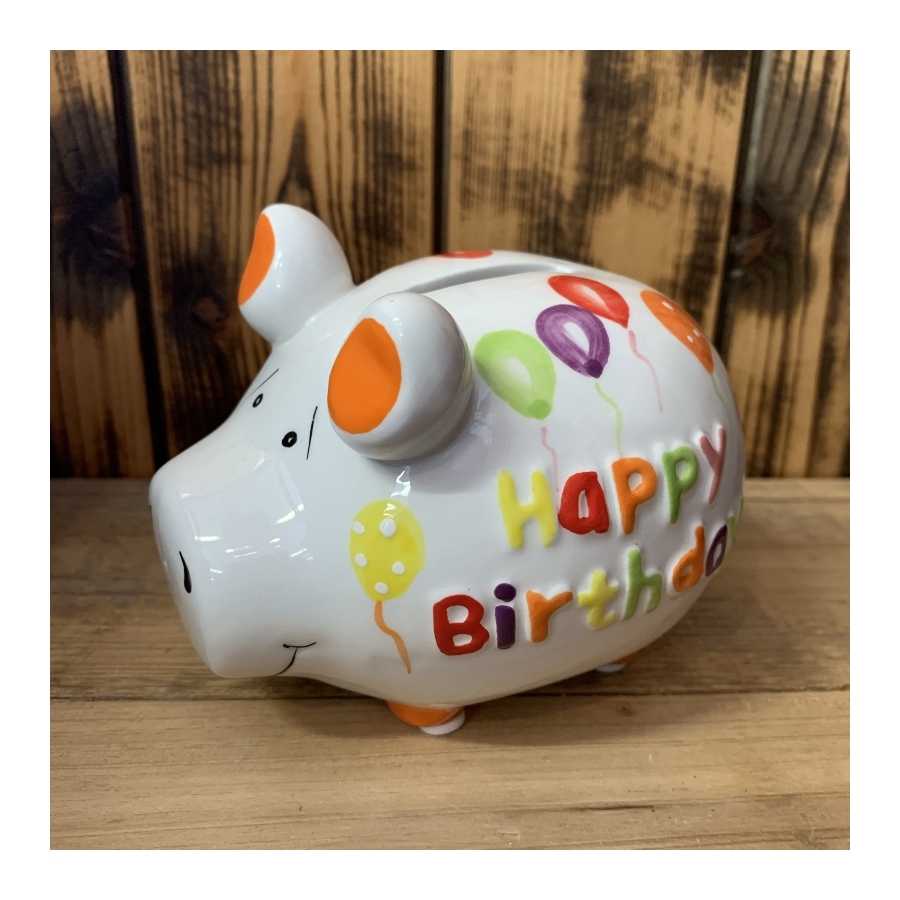 Tirelire cochon KCG "Happy Birthday"