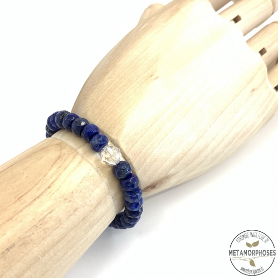 Lapis- und Swarovski-Armband