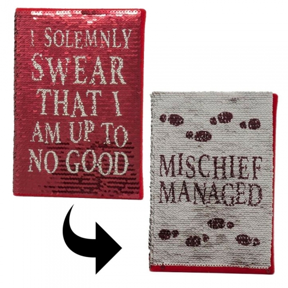 Carnet de notes - carte du maraudeur (strass) - harry potter