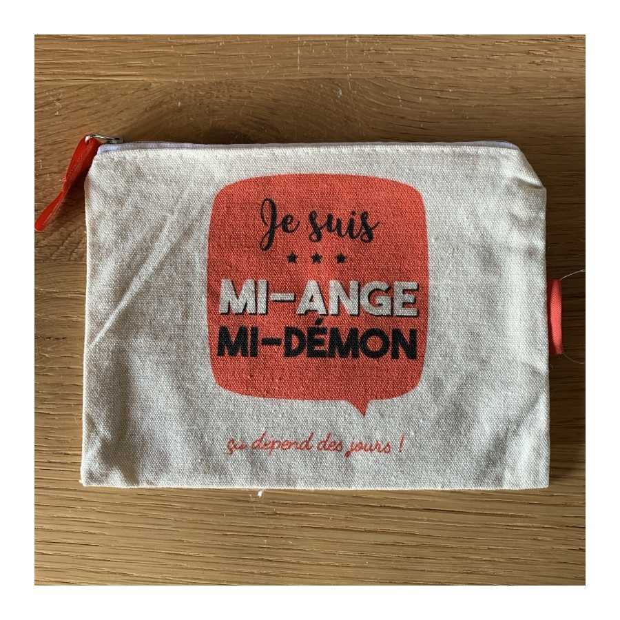 Petite Trousse à cosmétiques "Mi-ange Mi-Démon"