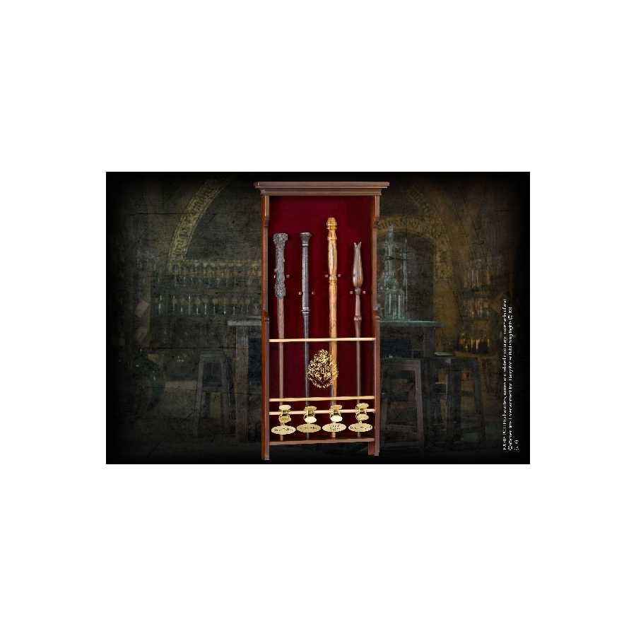 Wanddisplay für 4 Zauberstäbe - Harry Potter