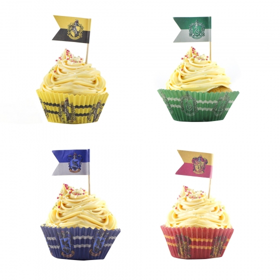 Caissettes à muffins/ cupcakes + drapeaux Harry Potter