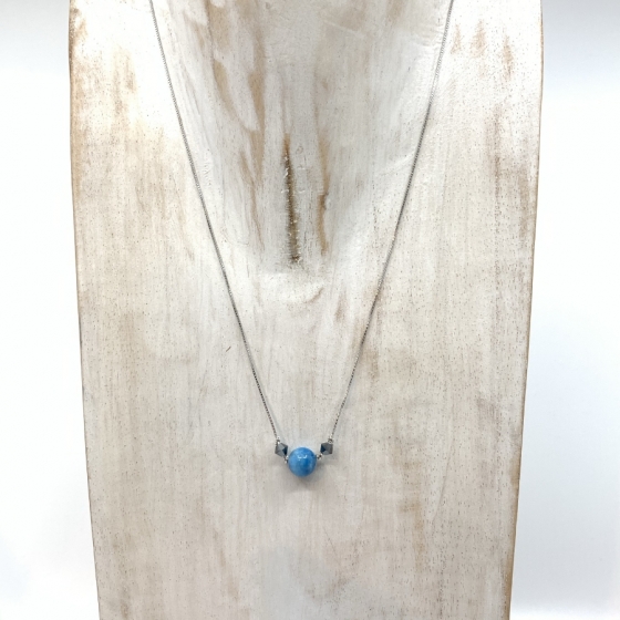 Apatit-Halskette "Simplicity"