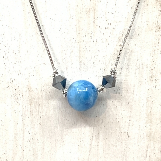 Apatit-Halskette "Simplicity"