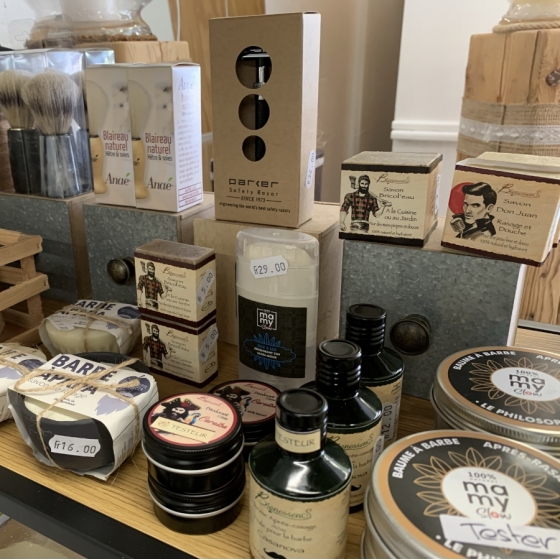 Blaireau hêtre, soie naturelle, naturels, produits écologiques, vegan, suisse, rasage, boutique, shop en ligne